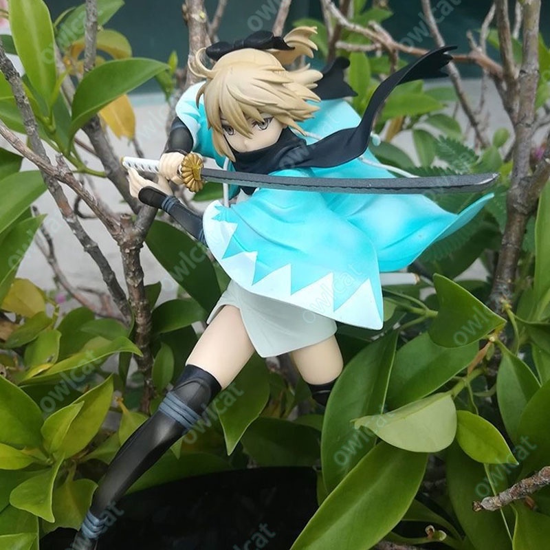 Mô Hình Nhân Vật Fgo Okita Soji  20cm Figure Servant Sakura Saber Noble Phantasm Three-Stage Thrust SSR 5 Stars Fate Grand Order Packed in Box Model Okita Souji