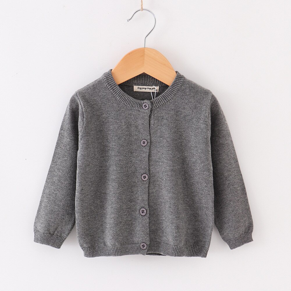 Áo Khoác Cardigan Dệt Kim Thời Trang Xuân Thu Cho Bé