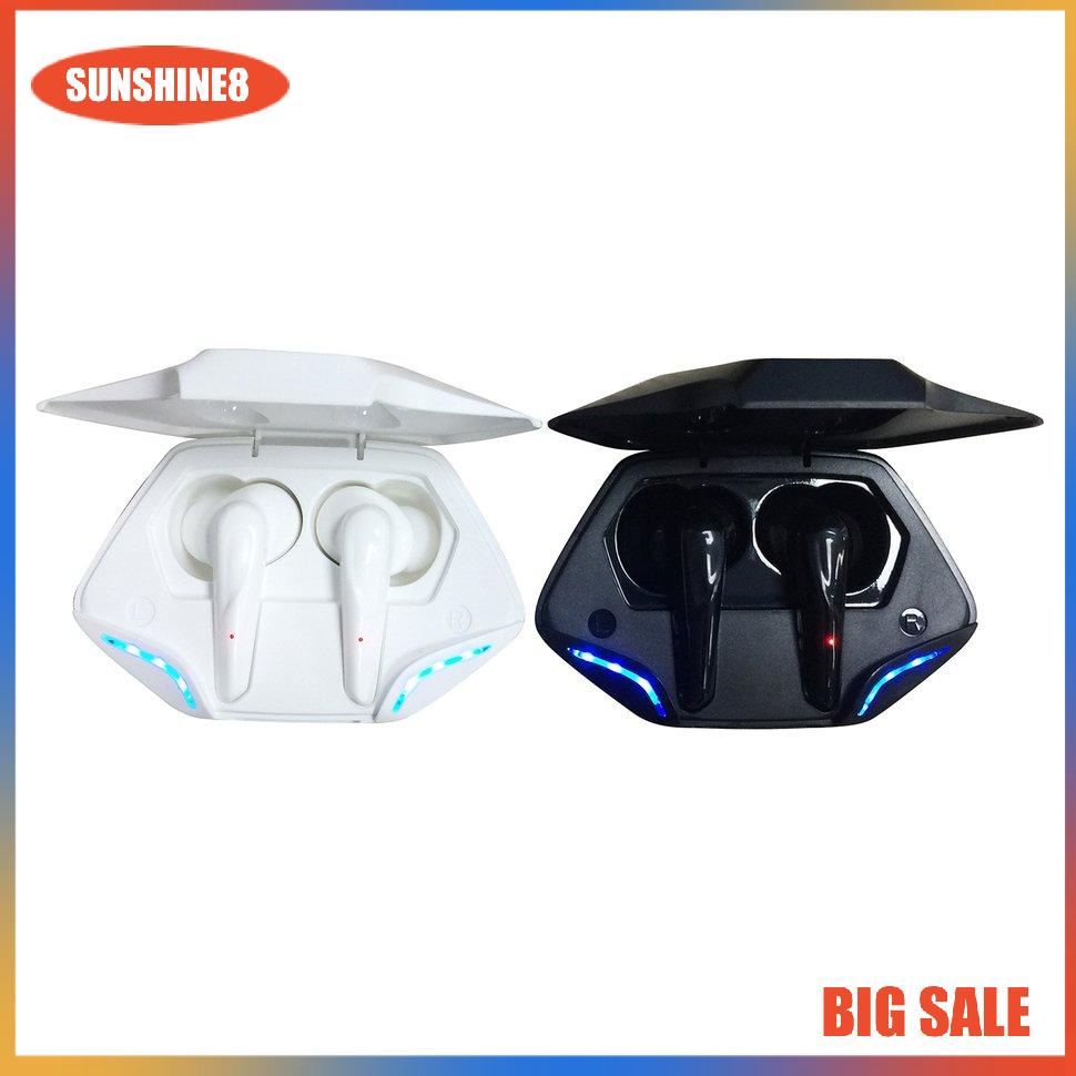 【SUN】Wireless Earbuds Gaming Headphones Stereo Sports Waterproof Earbuds With Mic