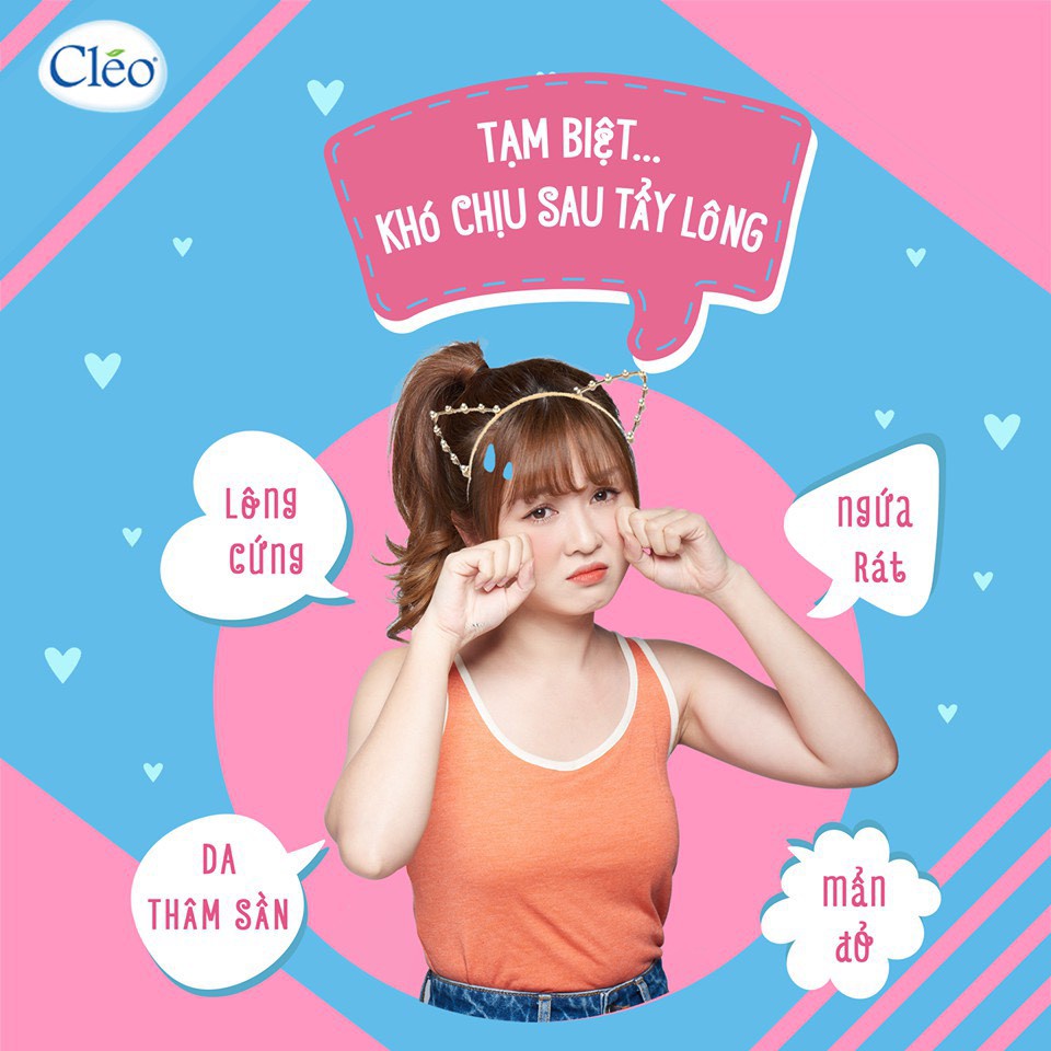 Kem Tẩy Lông Và GEL Mát Da CLEO Cho da thường và da nhạy cảm (50g)