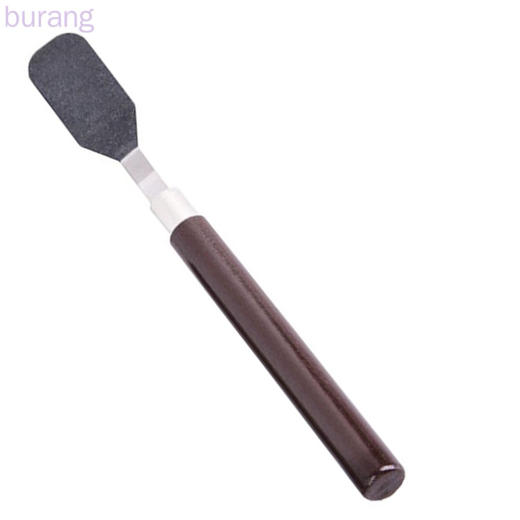 Bộ 3 sạn trộn bảng màu sơn dầu acrylic bằng kim loại thép không gỉ cán gỗ