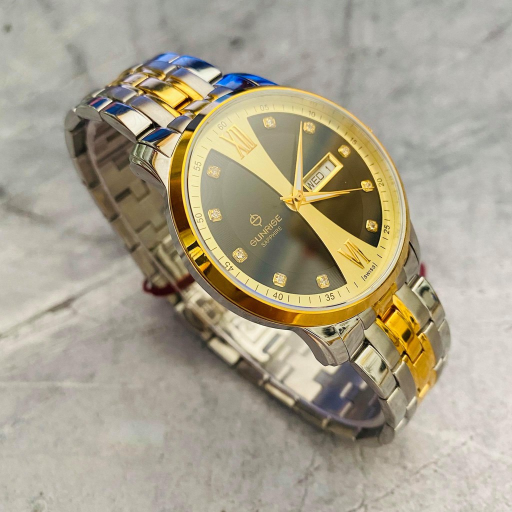 Đồng hồ Sunrise nam chính hãng Nhật Bản M1129SA.SG.D - kính saphire chống trầy - chố