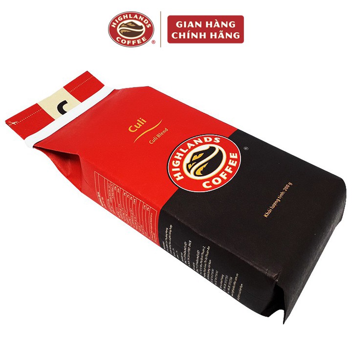 Cà phê rang xay Culi Highlands Coffee 200g (cafe pha phin) | BigBuy360 - bigbuy360.vn