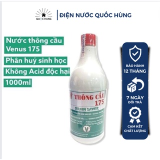 Chai nước thông cầu 175 đặc biệt Venus 1 lít - Hàng chính hãng công ty- Điện Nước Quốc Hùng