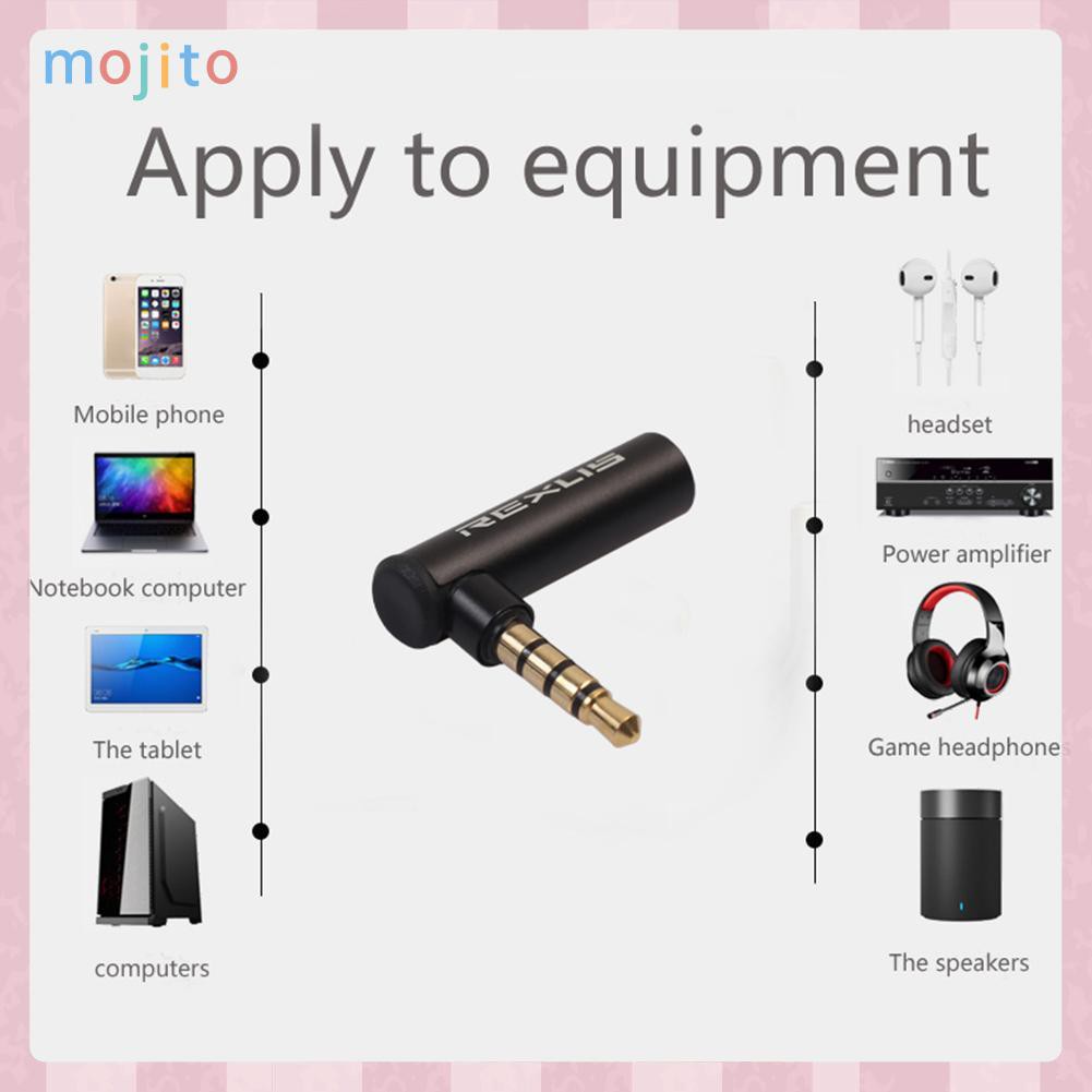 Đầu Nối Âm Thanh 90 Độ 3.5mm