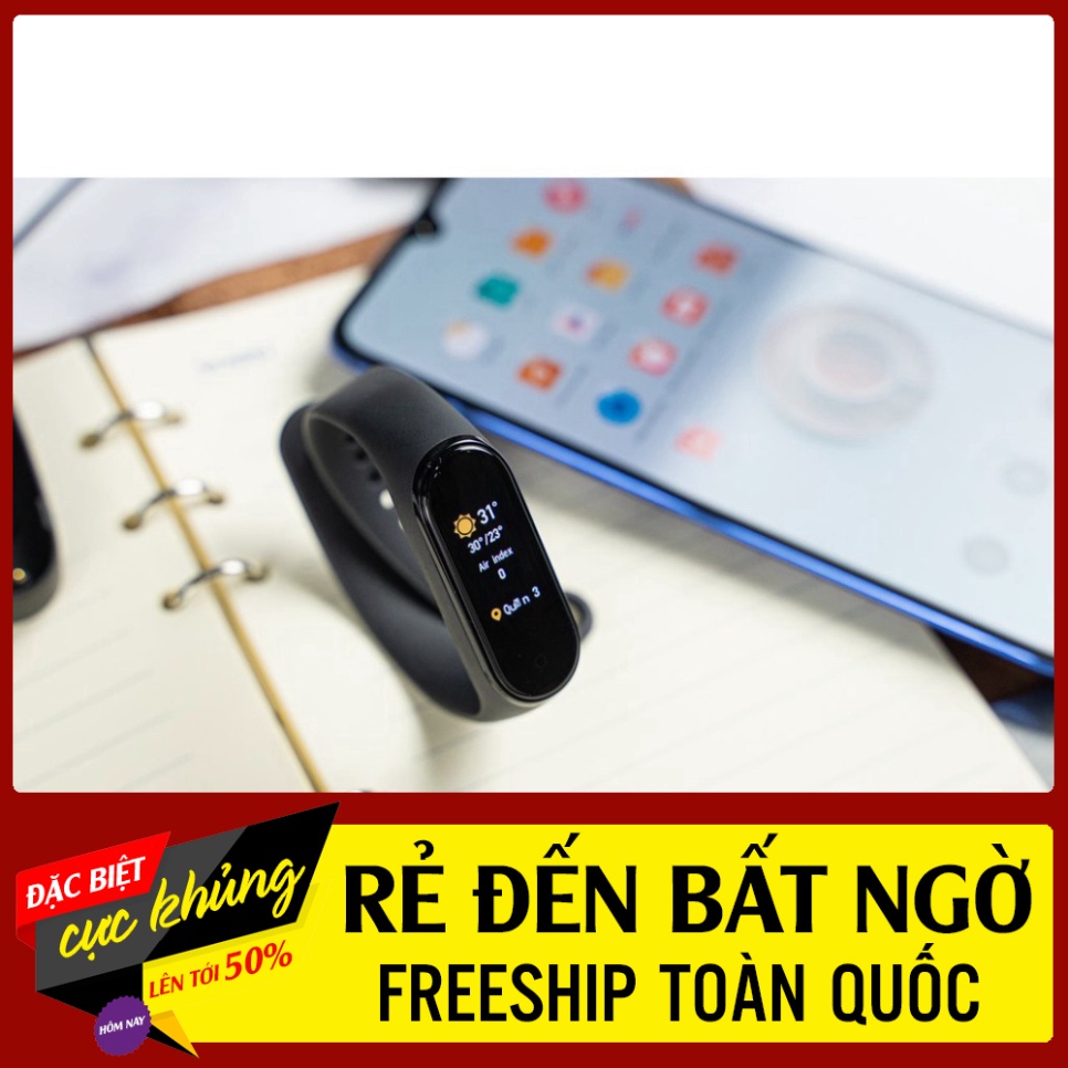 RẺ ĐẾN BẤT NGỜ Vòng đeo tay thông minh theo dõi sức khỏe Xiaomi Mi Band 4 vòng tay miband 4 RẺ ĐẾN BẤT NGỜ