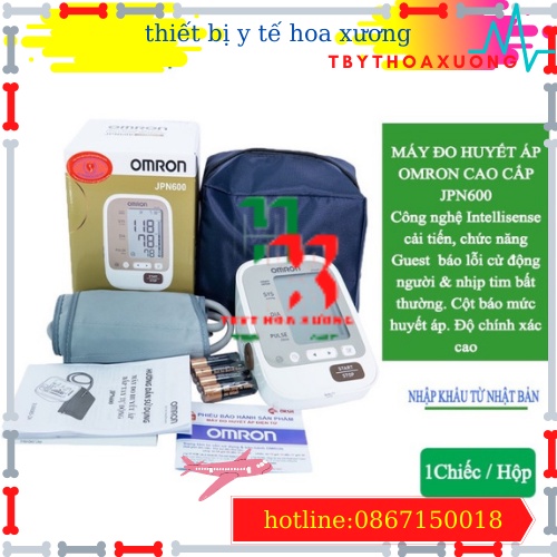 [Hàng Chính Hãng] Máy Đo Huyết Áp Bắp Tay OMRON JPN600 Tặng Bộ Đổi Nguồn Bảo Hành Chính Hãng 5 Năm