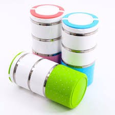 Hộp đựng cơm giữ nhiệt 3 ngăn inox-Cà mên-Camen giu nhiet 3 ngan, Cap long, Hộp đựng cơm bằng Inox