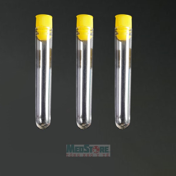 Túi 100 ống nghiệm nhựa trắng không nắp các size