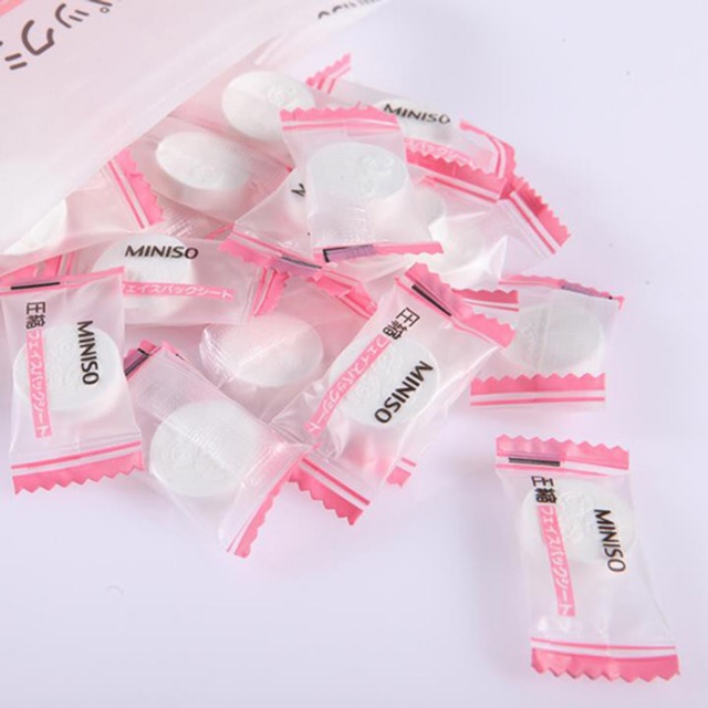 Bịch Mặt Nạ Giấy Nén Miniso Nhật Bản | BigBuy360 - bigbuy360.vn