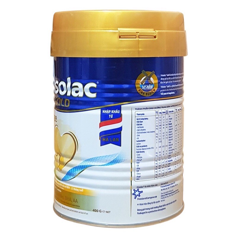 Sữa bột Friso Frisolac Gold Lactose Free 400g