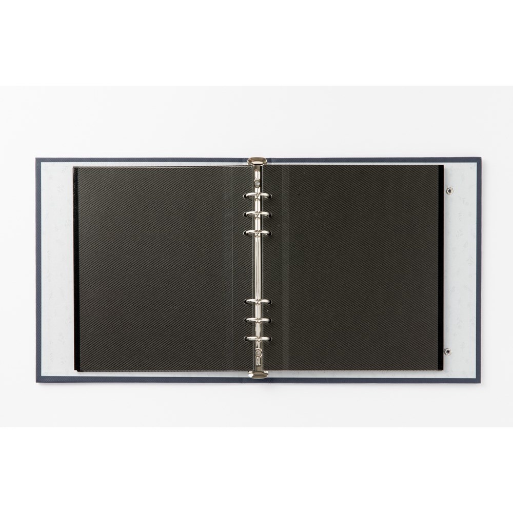 Binder Collect Book ARTBOX Hàn Quốc Đựng Ảnh Kỉ Niệm Bìa Vải Màu Xanh Navy Phong Cách Cổ Điển
