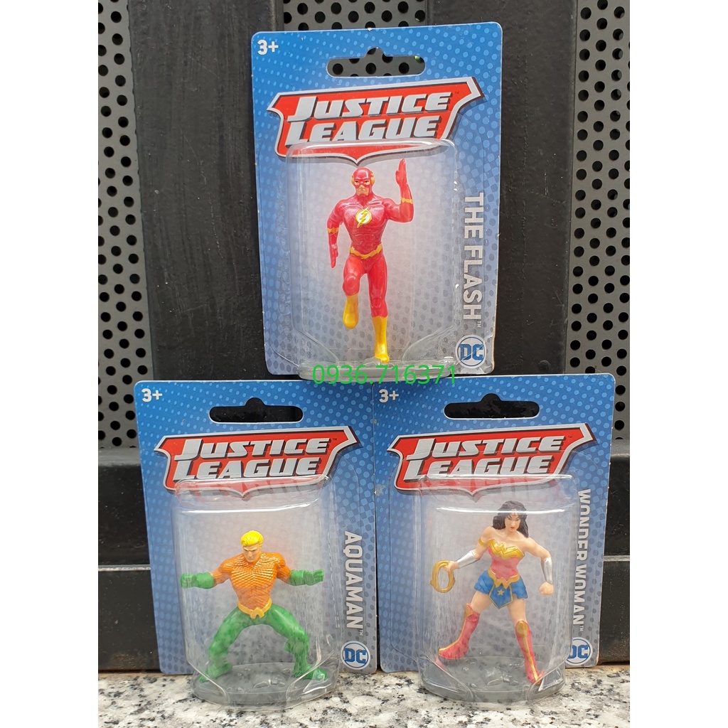 Mô hình nhân vật siêu anh hùng Justice League size mini hàng Mattel Canada