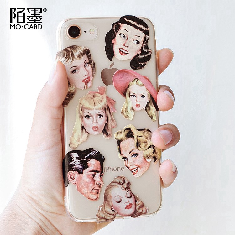 Nhãn dán giấy trang trí phong cách vintage
