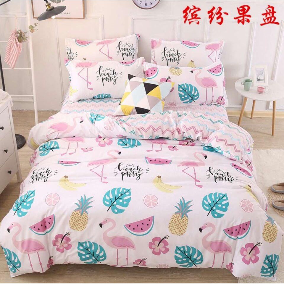Bộ Ga cotton 60s Flamingo Cực Đẹp SHOP MẸ SÓI