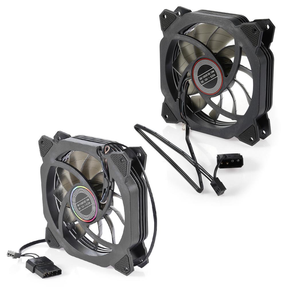 DC 12V PC Cooler 120mm Dual Halo Hydraulic Bearing CPU Cooling Fan