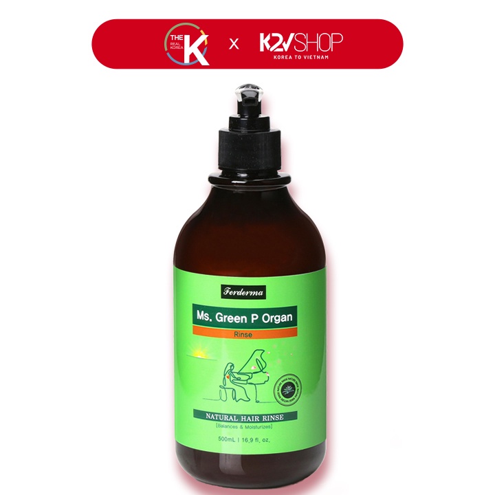 Dầu Xả Dưỡng Tóc Suôn Mượt Ms.Green Rinse 500ml