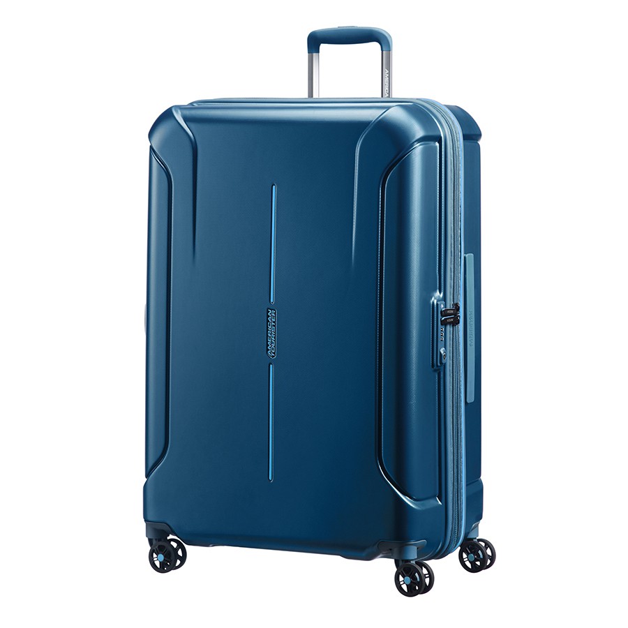 Vali nhựa AMERICAN TOURISTER Technum TSA - METALLIC BLUE size đại 77cm