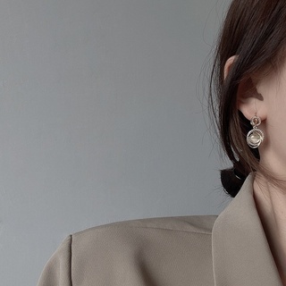 Xj Đôi Khuyên Tai Đá opal Tinh Xảo Phong Cách Hồng Kông Mới 210902