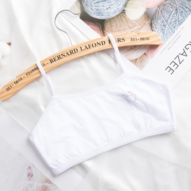 9-14 Tuổi Áo Ngực Hai Dây Co Giãn Thoáng Khí Dành Cho Bé Gái
