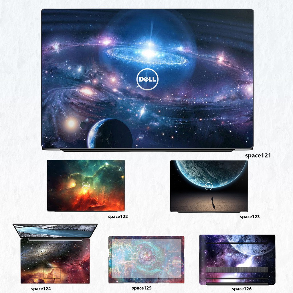 Skin dán Laptop Dell in hình không gian nhiều mẫu 21 (inbox mã máy cho Shop)