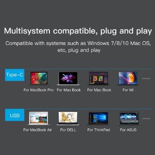BASEUS Hub Chia 5 Cổng Usb Cho Macbook Pro Surface Pro 6