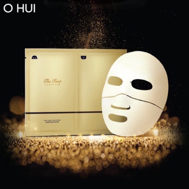 Mặt nạ tinh chất vàng 24k làm sáng và tái sinh da OHUI The First Geniture Ampoule Mask 40ml