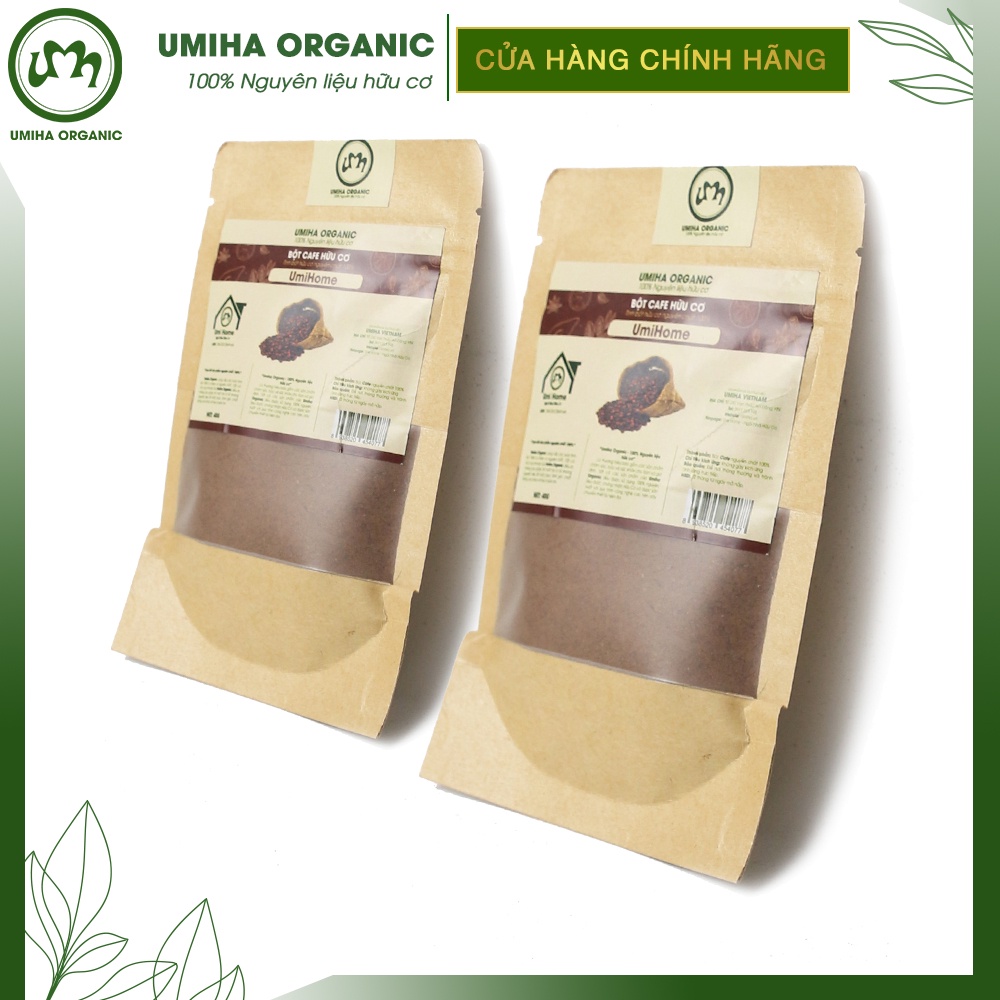 Bột Cà Phê hữu cơ UMIHOME nguyên chất 40G - Mặt nạ dưỡng da, tắm trắng body, tẩy tế bào da chết và ngừa thâm mụn | BigBuy360 - bigbuy360.vn