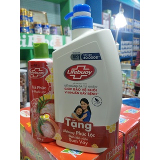 Sữa tắm Lifebuoy chăm sóc da Xanh Dương 850g tặng sữa tắm khổ qua 200g.