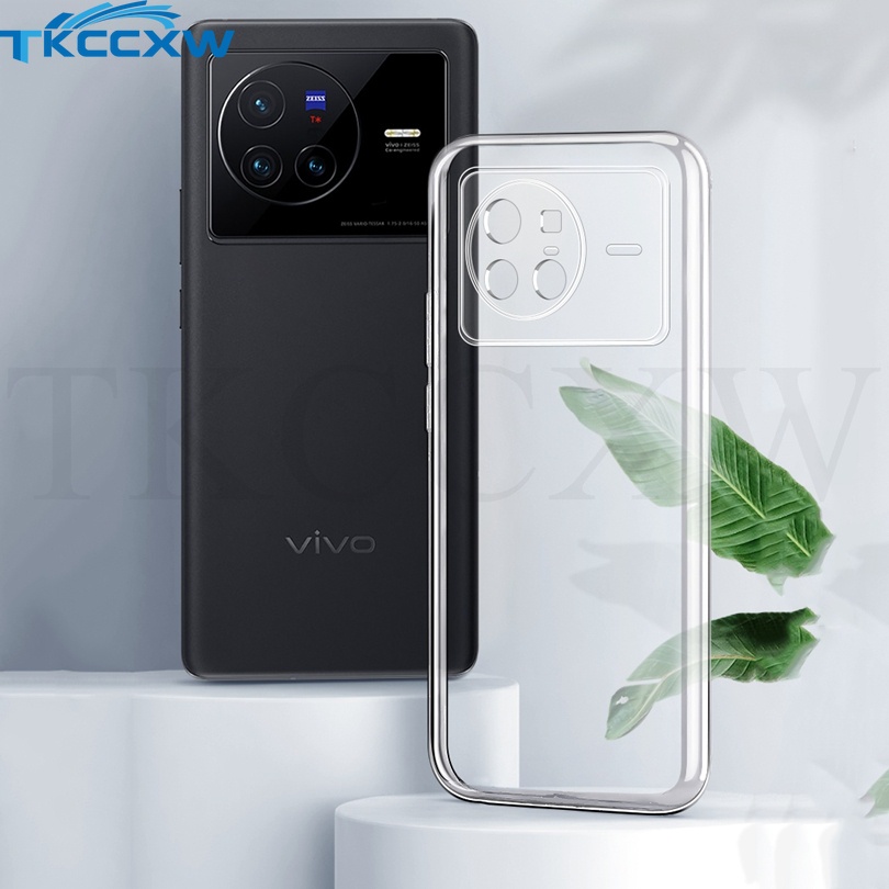 Ốp Điện Thoại TPU Dẻo Trong Suốt Siêu Mỏng Cho Vivo Y33e Y75 Y55 T1 Pro T2 T2x T1x X80 Pro+ IQOO NEO6 X Note