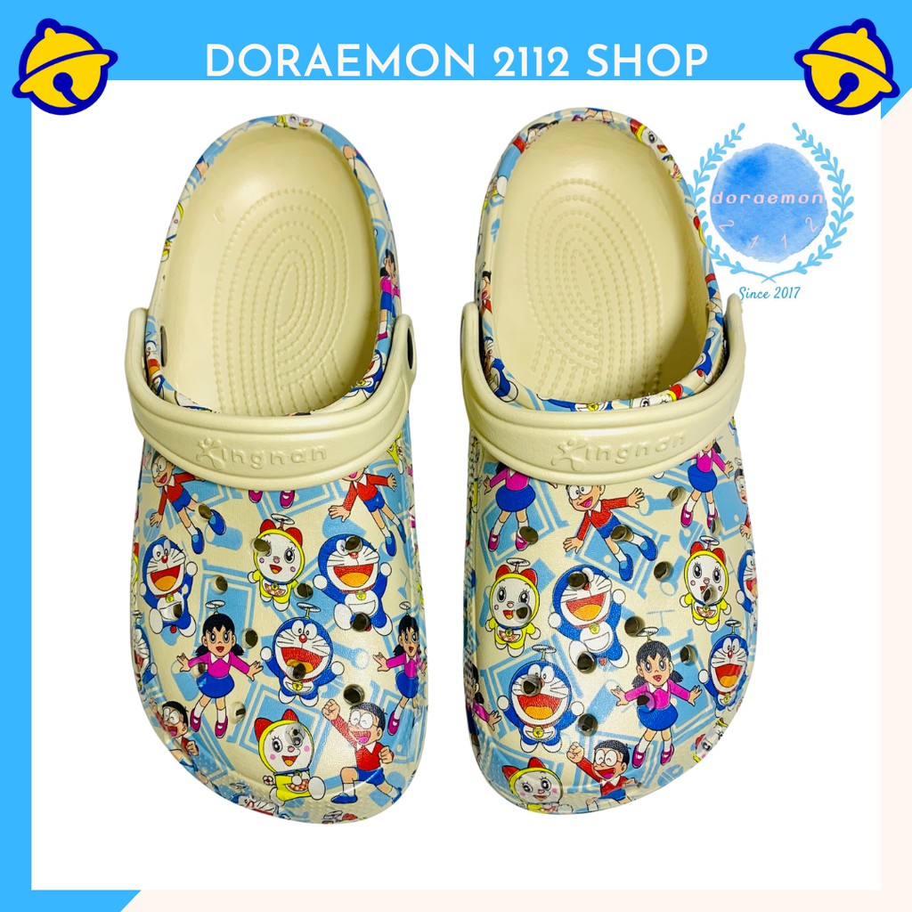 Giày Dép sục nữ có quai mẫu Doraemon dễ thương size từ 35-40