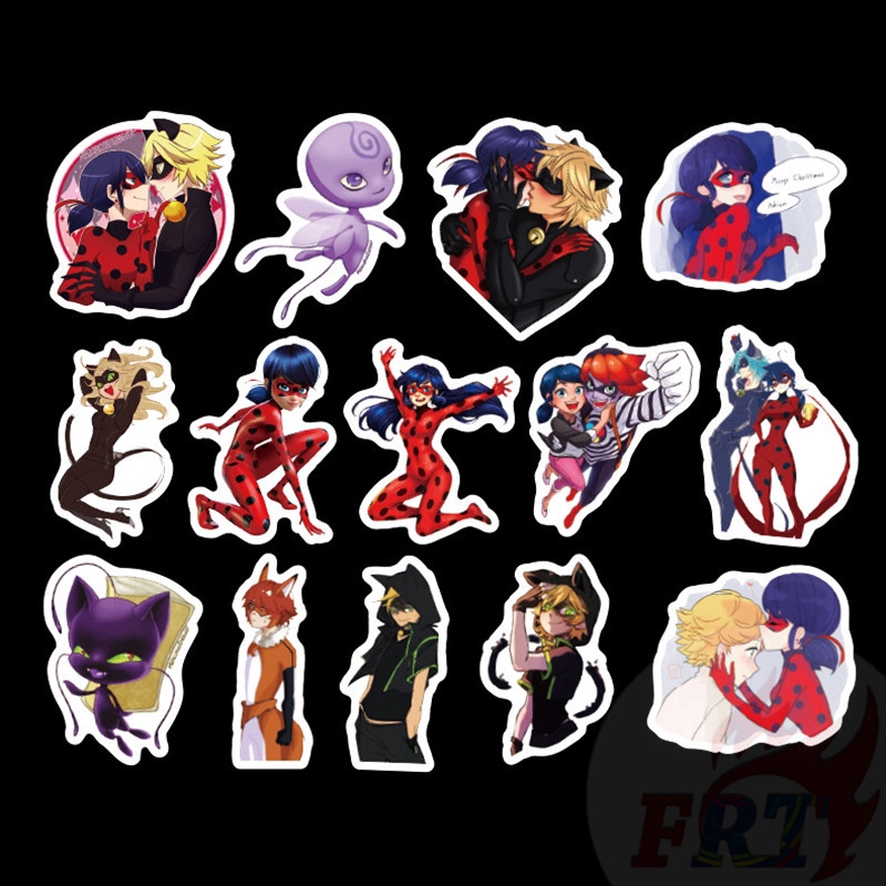 ❉ M-iraculous L-adybug Series 01 Stickers ❉ 50Pcs/Set DIY Fashion Mixed Luggage Laptop Skateboard Doodle Decals Stickers