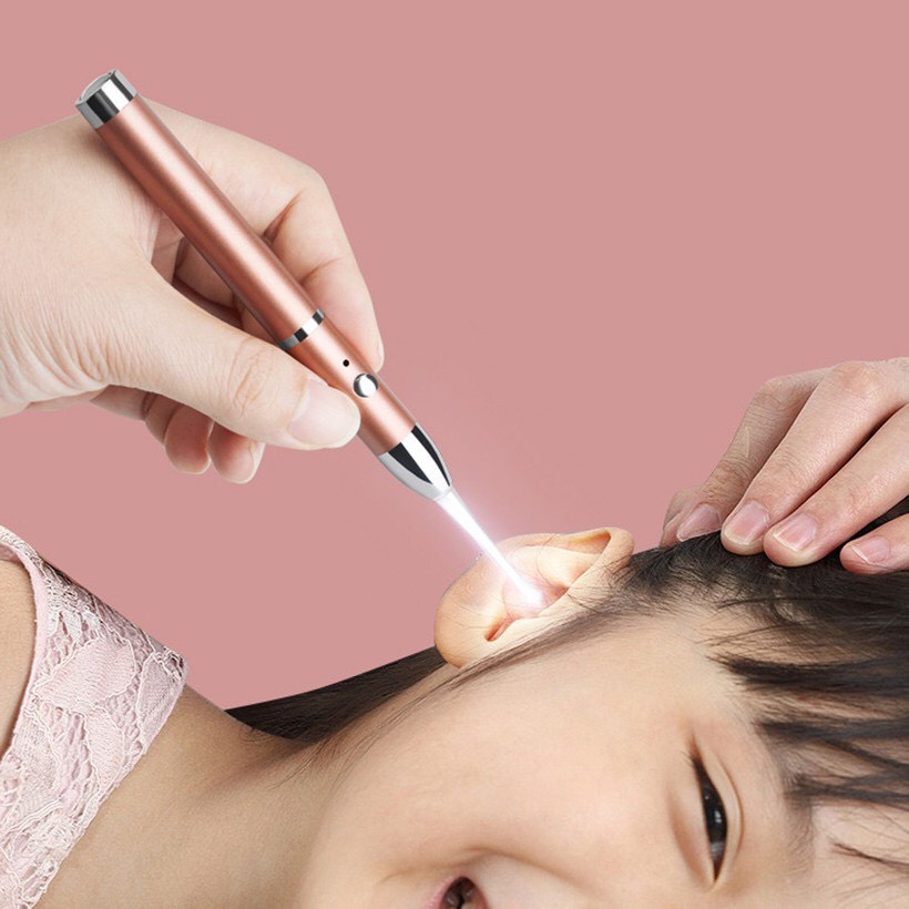 Ngoáy tai có đèn Bộ đèn soi lấy ráy tai cho bé