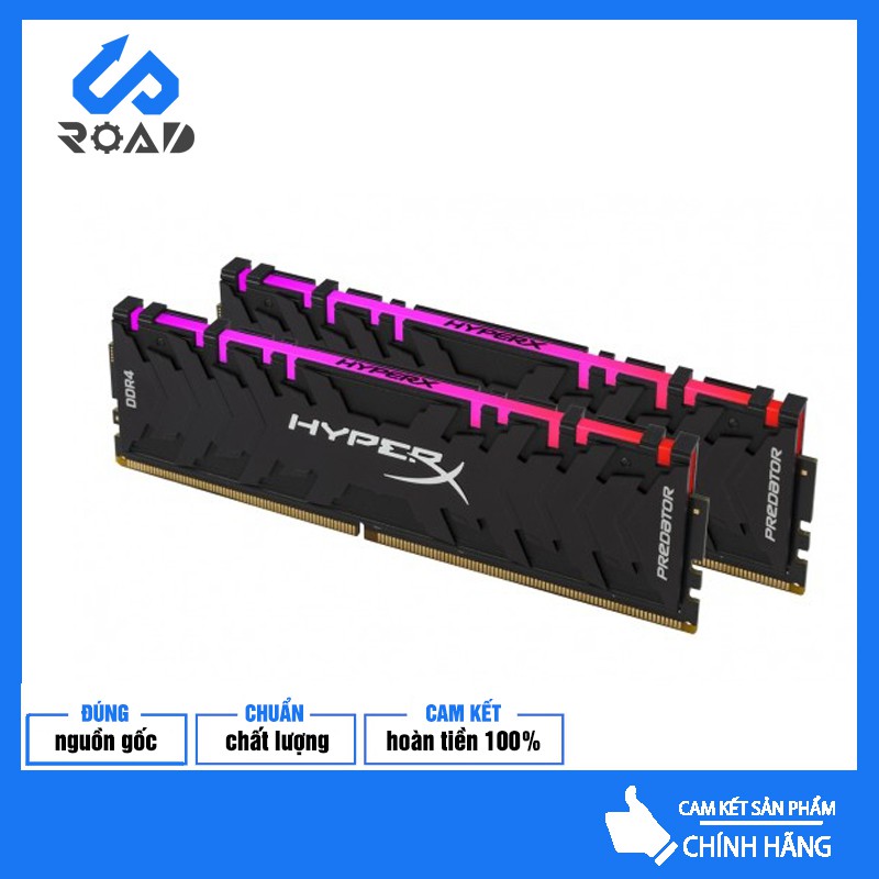 [ SIÊU PHẨM GIẢM GIÁ ] Ram Kingston HyperX Predator RGB 16GB (2x8GB) bus 3200MHz DDR4 (HX432C16PB3AK2/16)