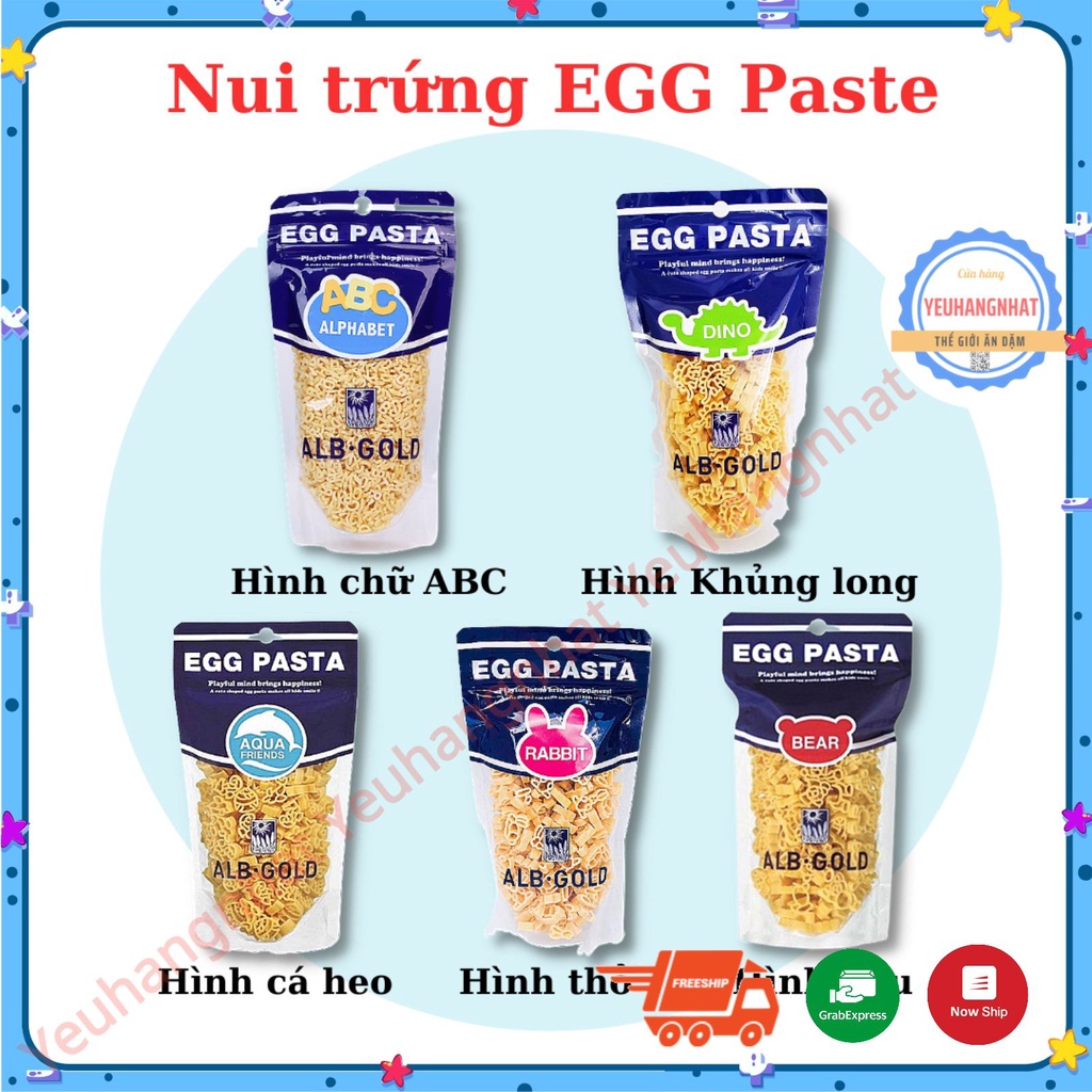 Nui trứng Egg Pasta Nhật cho bé từ 8m+