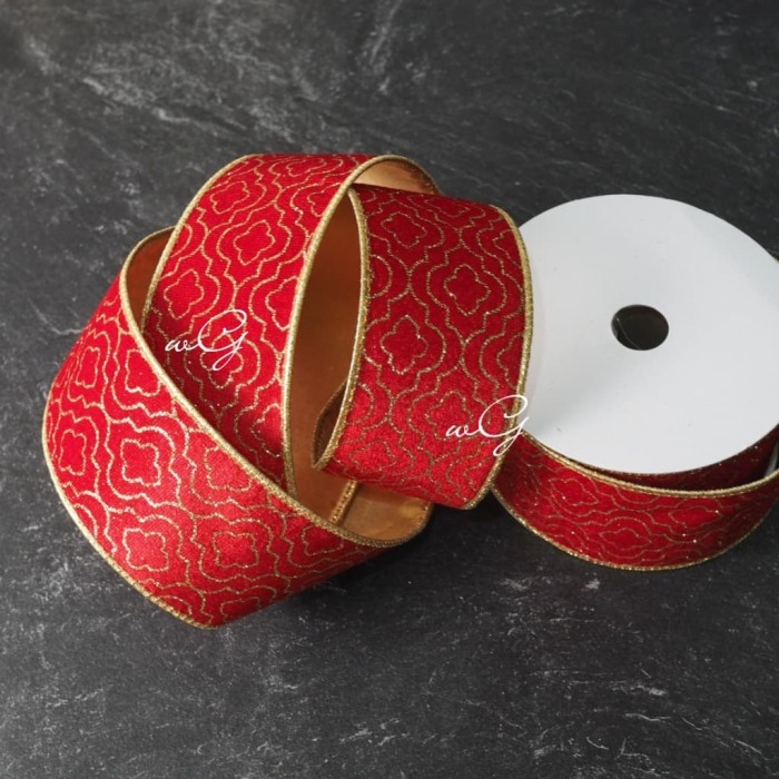 Cuộn Dây Ruy Băng Vải Nhung Dài 10 Yard Rộng 6.3 cm