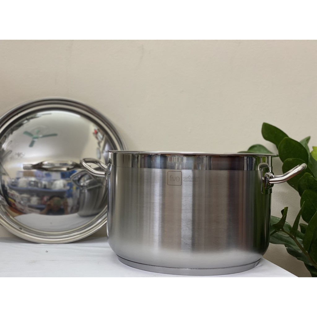Nồi luộc gà inox 3 đáy Fivestar 28cm/30cm - Dùng được trên bếp từ, Inox cao cấp an toàn cho sức khỏe