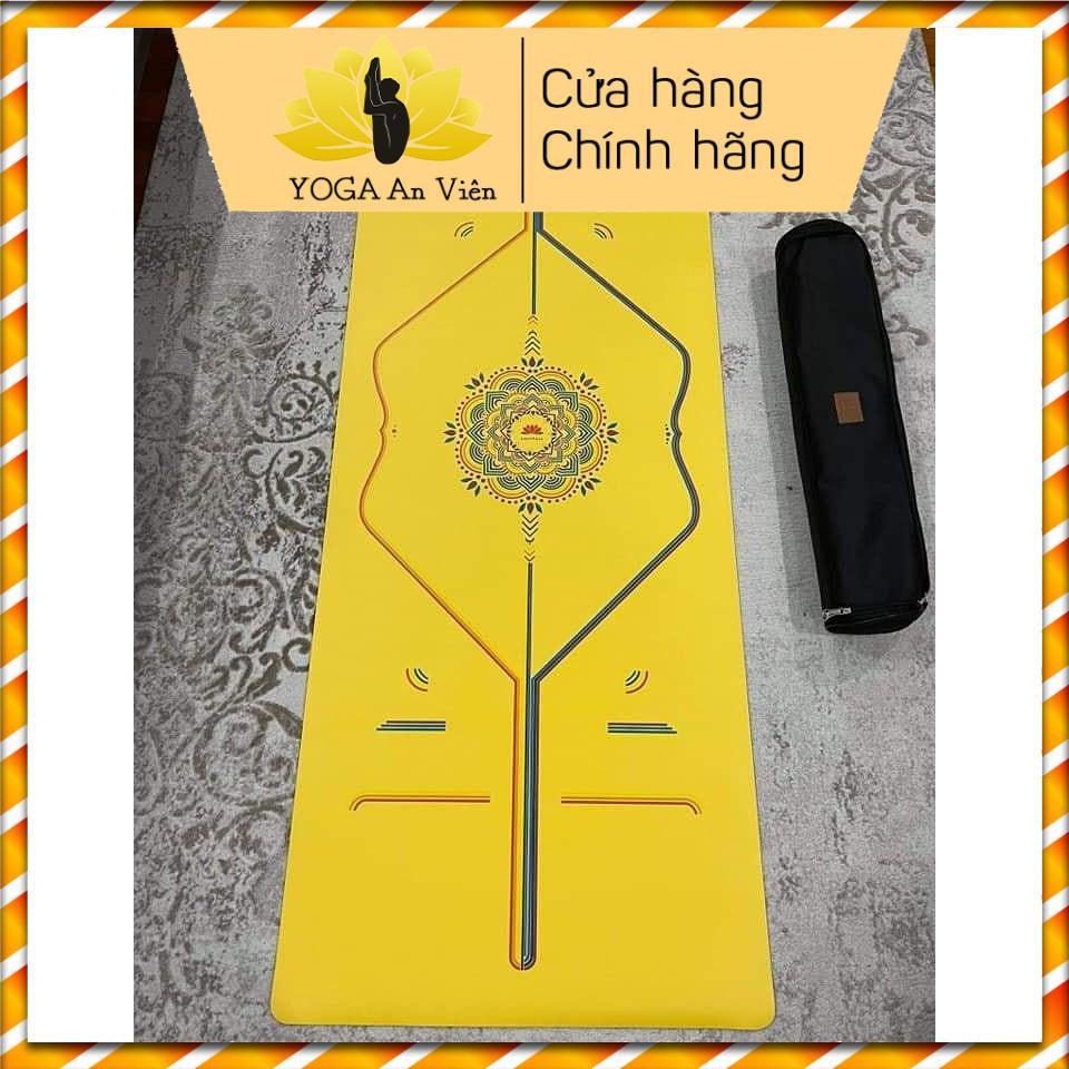 Thảm tập yoga cầu vồng chất liệu cao su cao cấp, thảm tập yoga in hình họa tiết thấm hút mồ hôi tốt