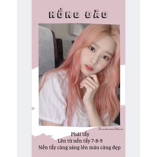 Thuốc nhuộm tóc màu Hồng Đào kèm trợ dưỡng