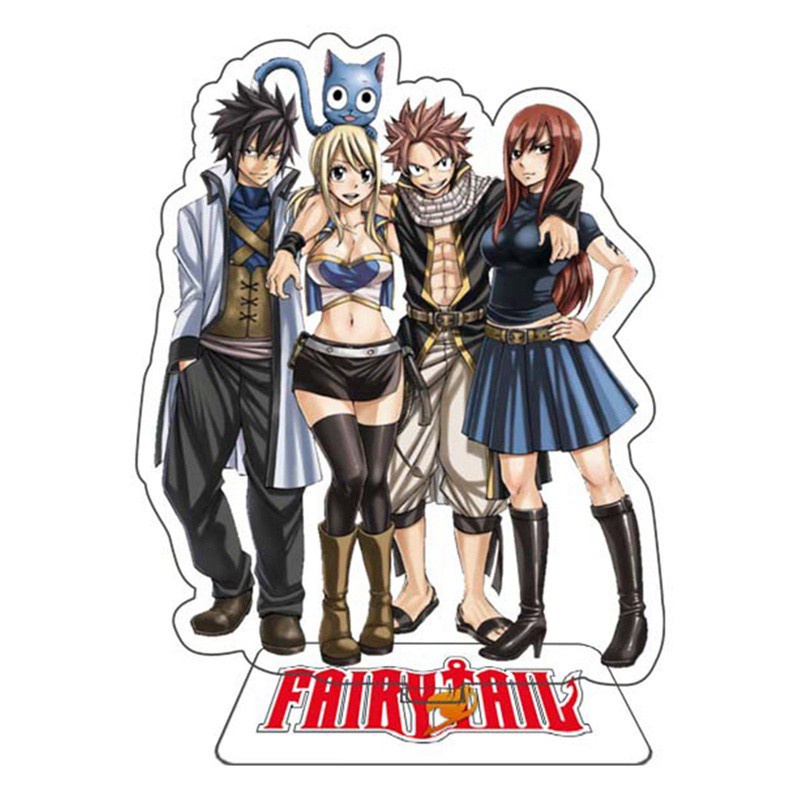 Mô Hình Đồ Chơi Nhân Vật Anime Fairy Tail Bằng Acrylic Đứng Hai Mặt