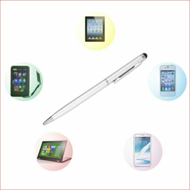 Bút cảm ứng cho điện thoại, máy tính bảng, laptop có đầu bút bi, viết cảm ứng màn hình cho Iphone, Ipad, Samsung Android