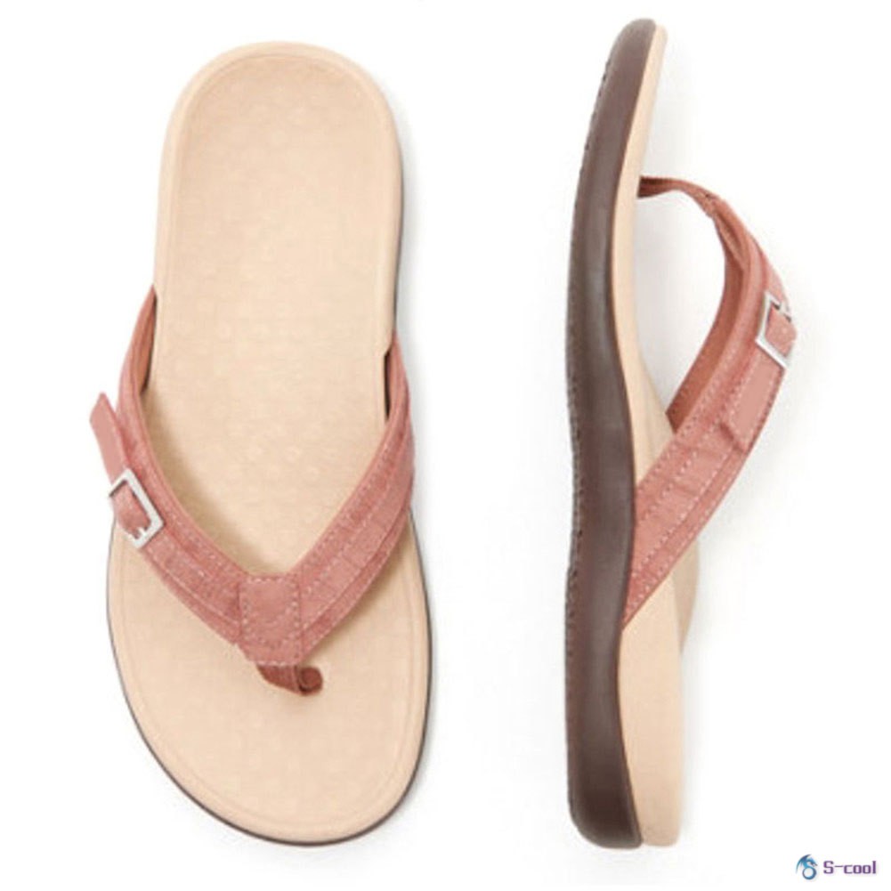 Vionic Thong Sandals with Buckle Women Casual Non-slip Flip-Flop Beach Sandal