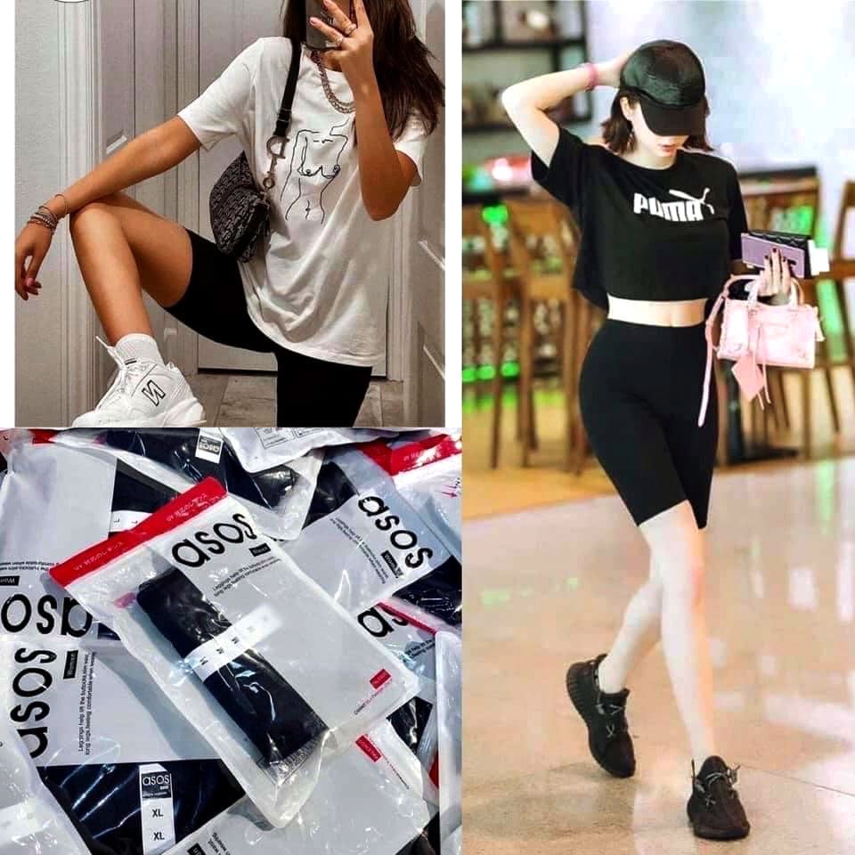 Quần legging ngố Asos nâng mông