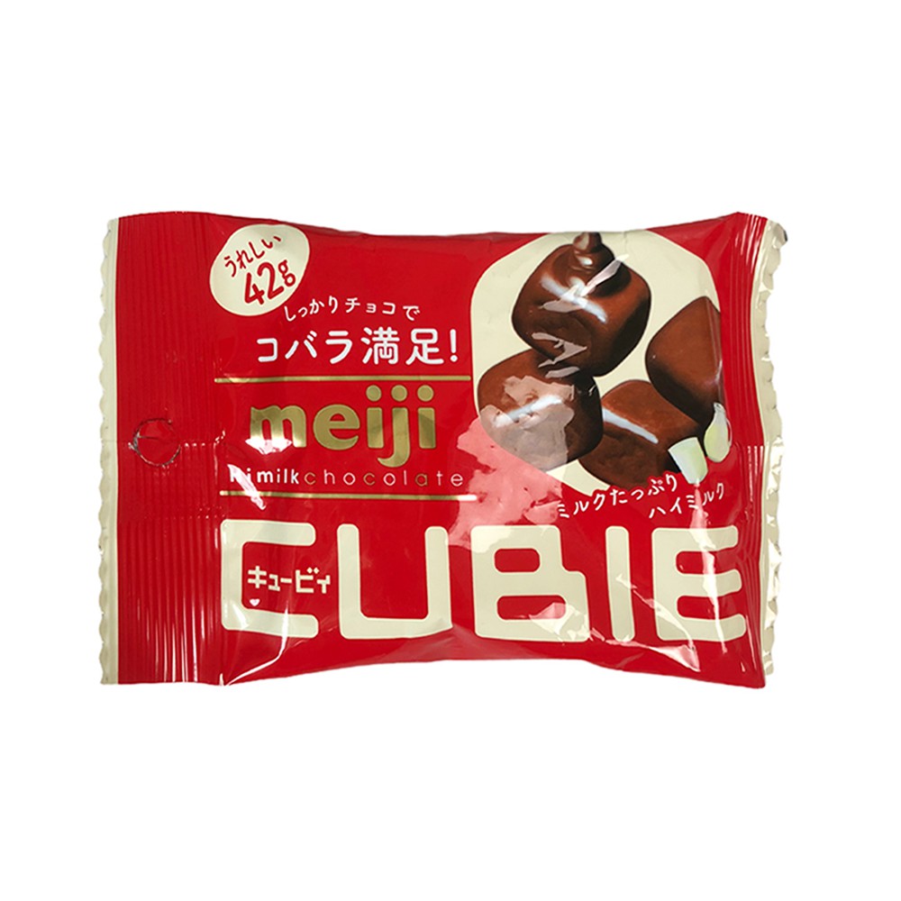 [HÀNG NHẬP KHẨU] Kẹo Socola Meiji Cubie Hi Milk Chocolate 42g