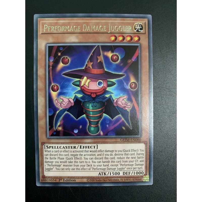 bài yugioh: performage damage juggler