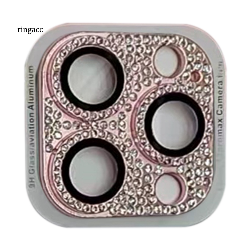 Miếng Dán Bảo Vệ Ống Kính Máy Ảnh Sau Điện Thoại Đính Đá Lấp Lánh Chống Trượt