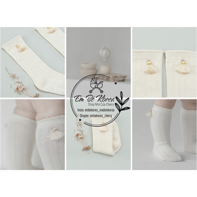 Tất bắp lưới lovely cho bé gái