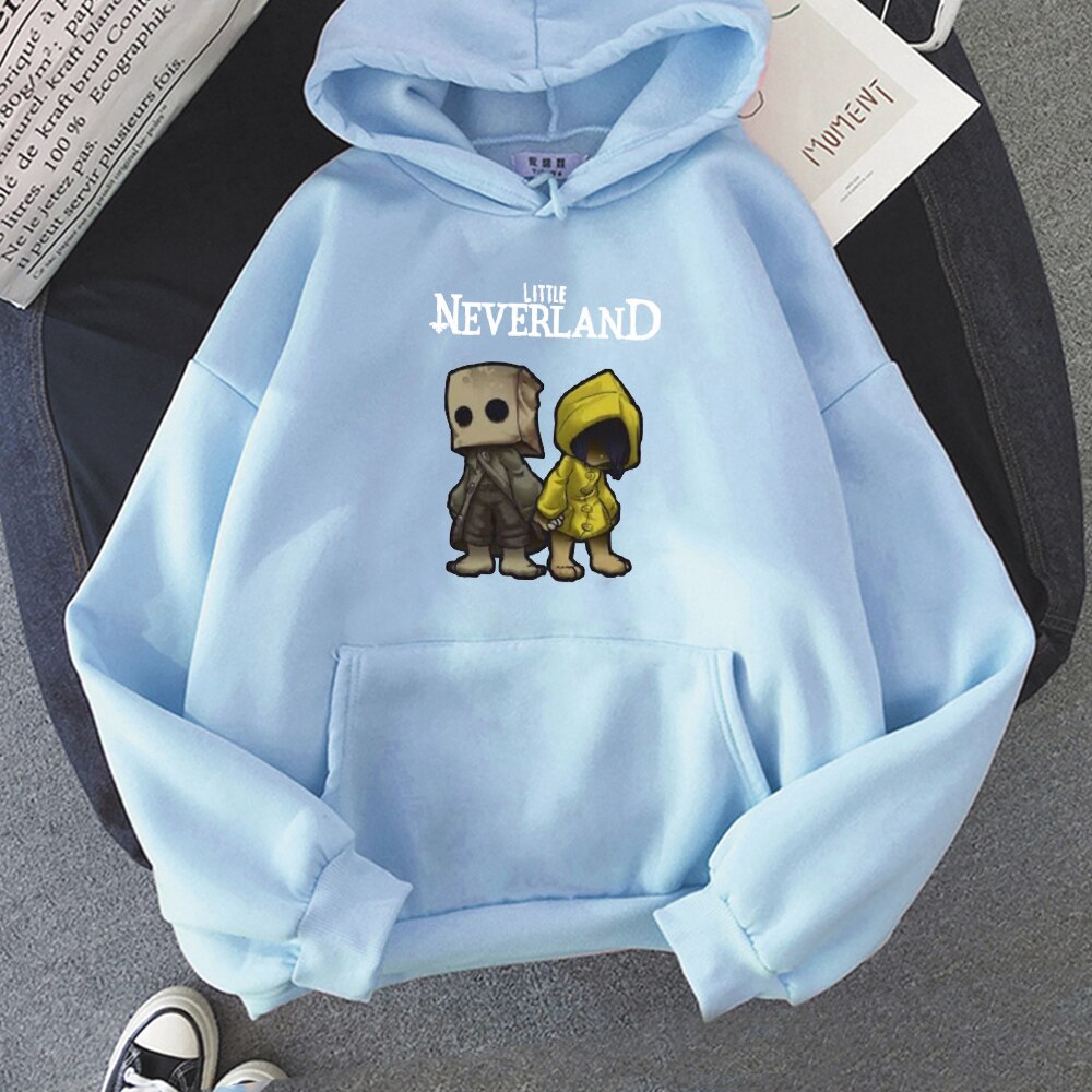 Áo Hoodie Chui Đầu Họa Tiết Phim Little Nightmares Phong Cách Harajuku Thời Trang Mùa Xuân Cho Nữ 2021