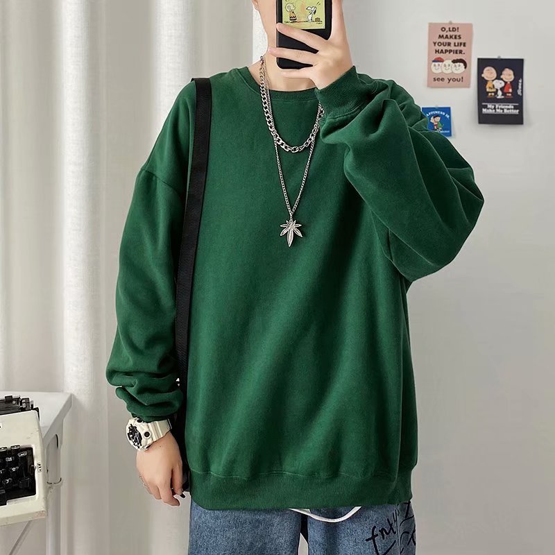 Áo Sweater dáng rộng phong cách thời trang Harajuku cho nam và nữ