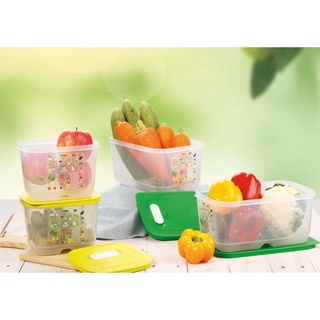 Tupperware hộp lẻ- hộp trữ mát có nút hô hấp ventsmart 375ml/ 800ml / 1.8l / 4.4l / 6.1l
